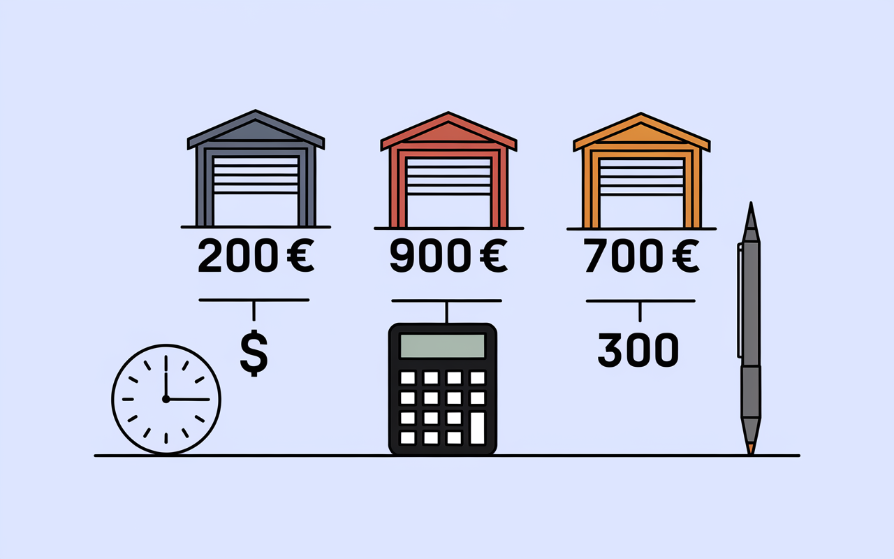 montants estimation garage frais de notaire