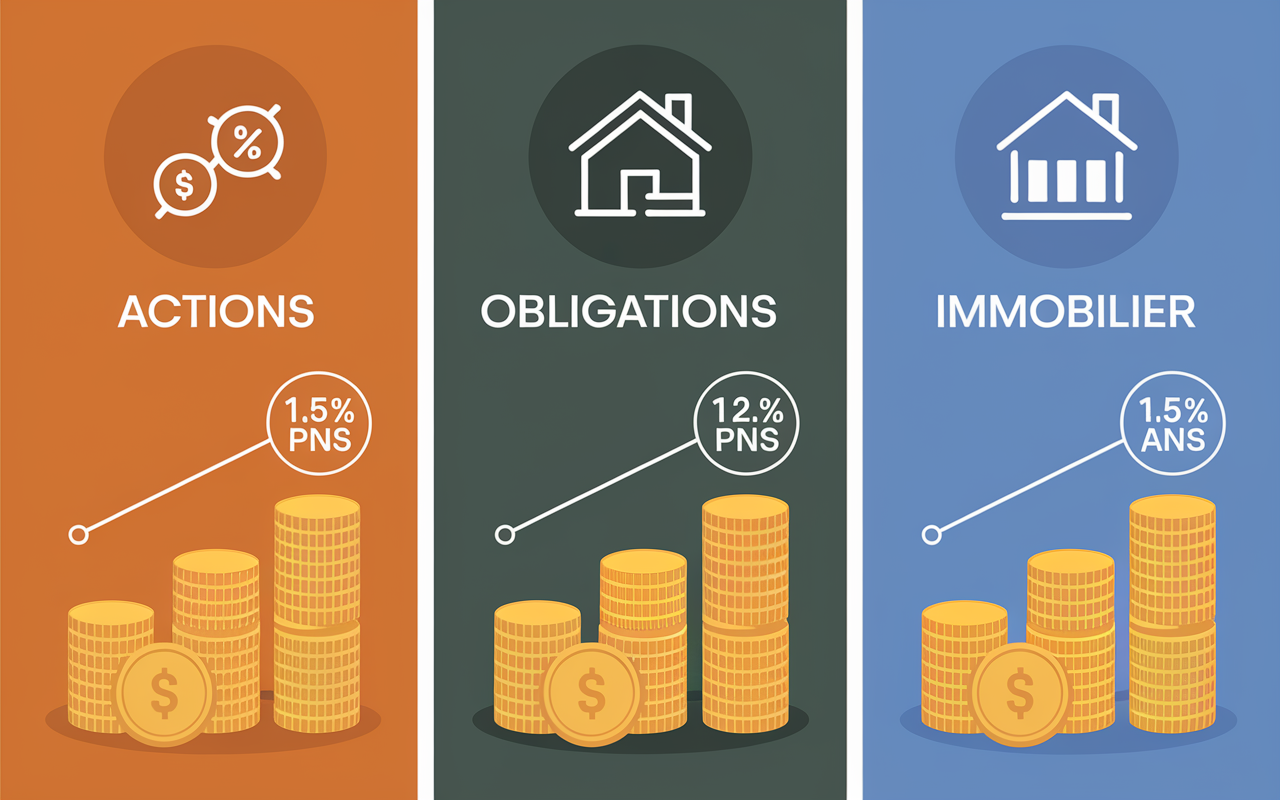 Tableau gestion de fonds types d’investissement