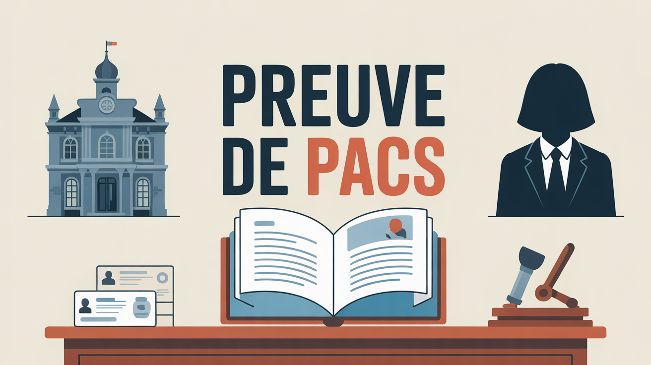 Dossier administratif avec attestation de pacs mairie notaire