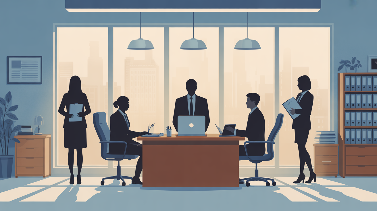 illustration bureau administratif maladie professionnelle reconnue et après