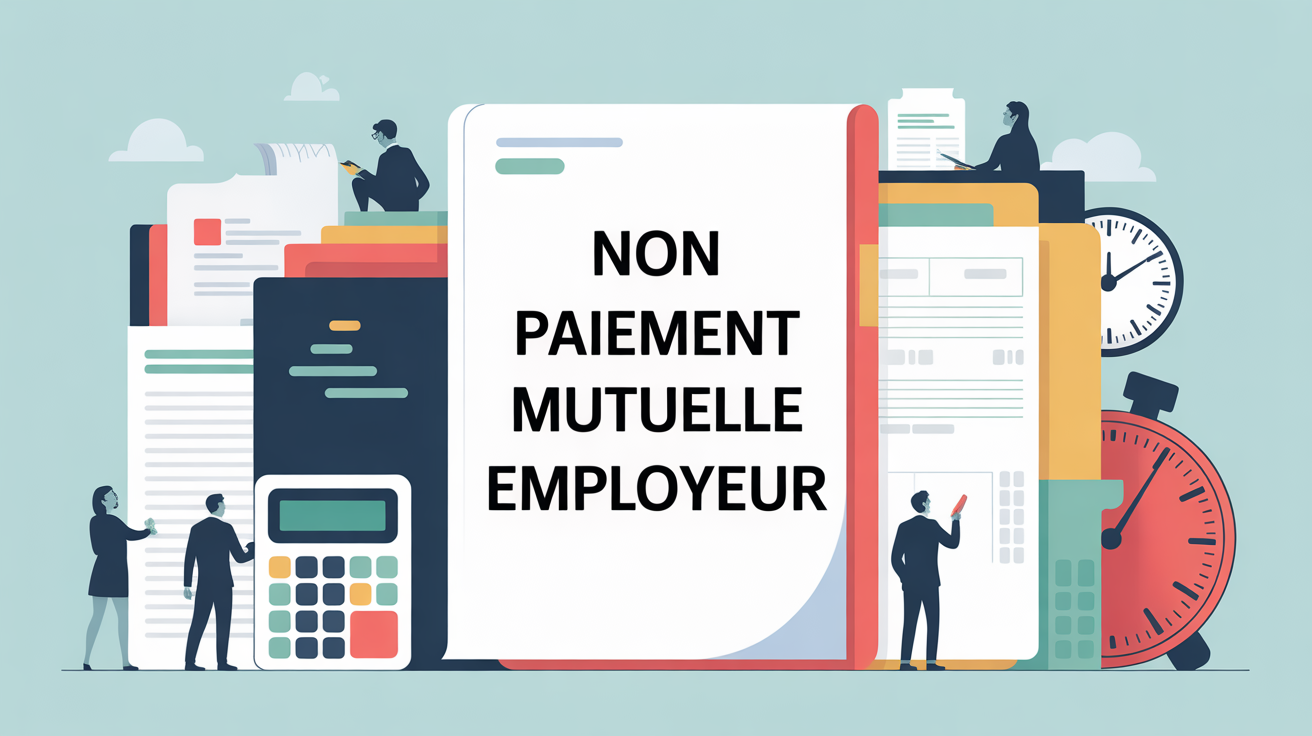 illustration dossier non-paiement cotisation mutuelle employeur
