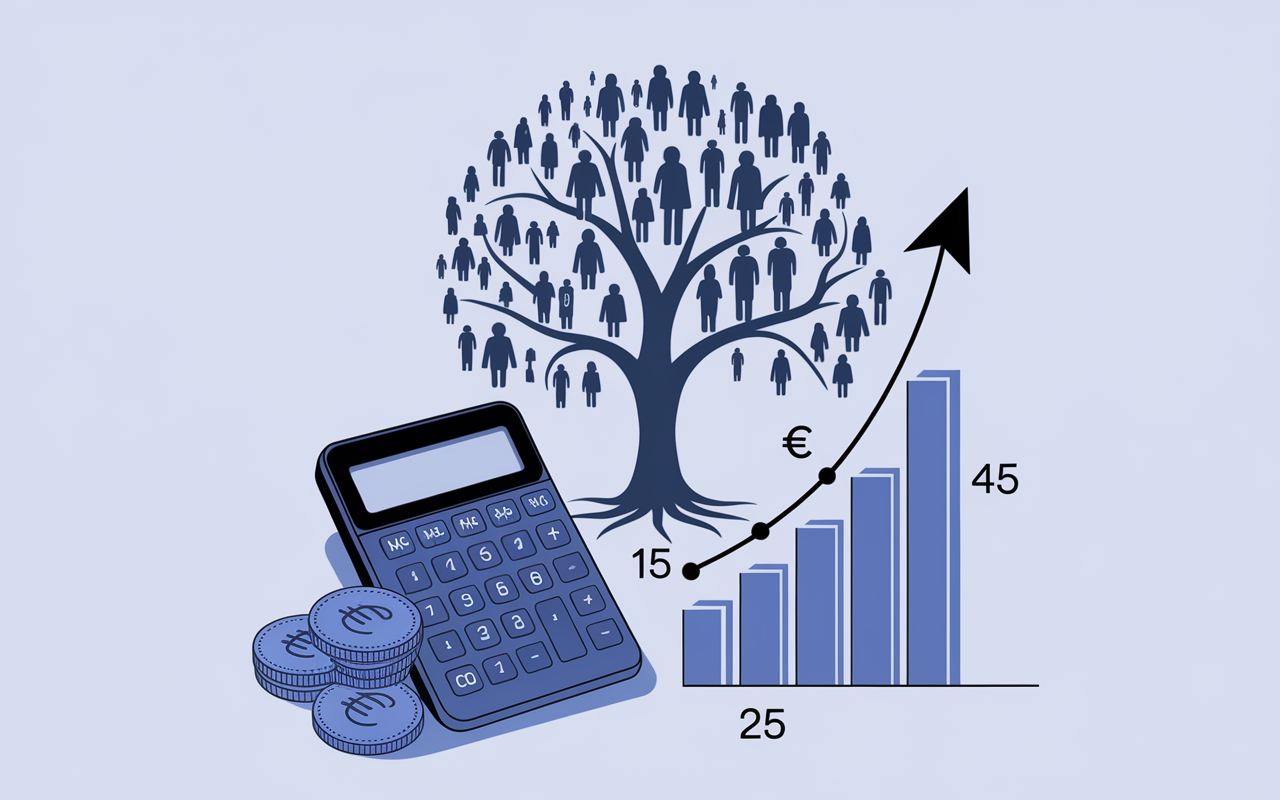 calcul droits succession abattement graphique