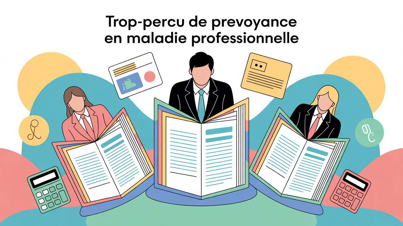 illustration dossier trop perçu prévoyance maladie professionnelle