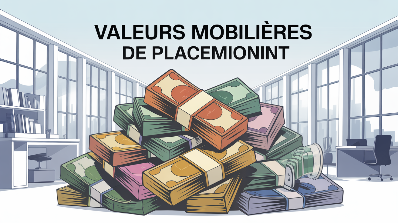 valeur mobiliere de placement illustration graphique