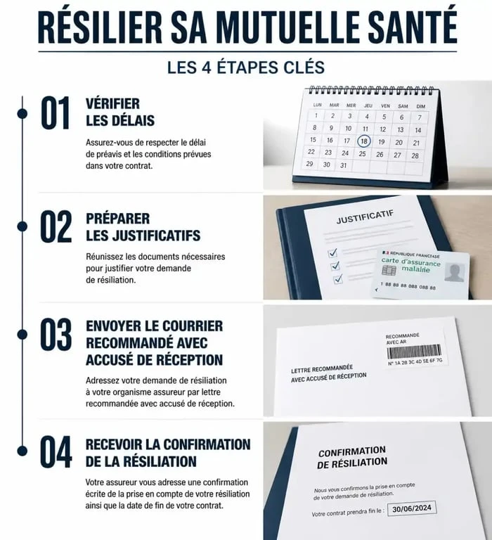 Étapes pour la résiliation de votre contrat www.neoliane-sante.fr