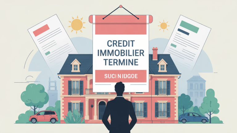 illustration maison silhouette credit immobilier termine