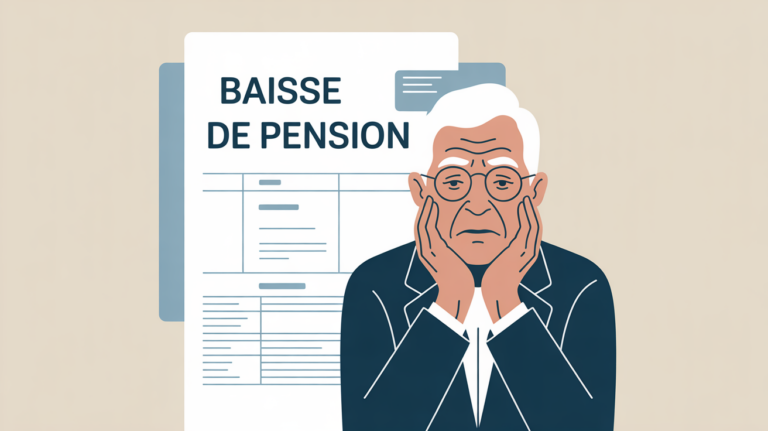illustration pourquoi ma retraite a diminué ce mois-ci