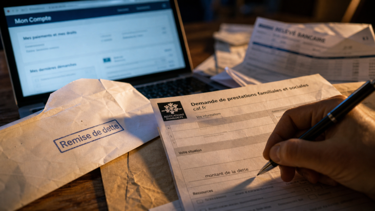Remise de dette CAF formulaire : annulation ou réduction du trop-perçu