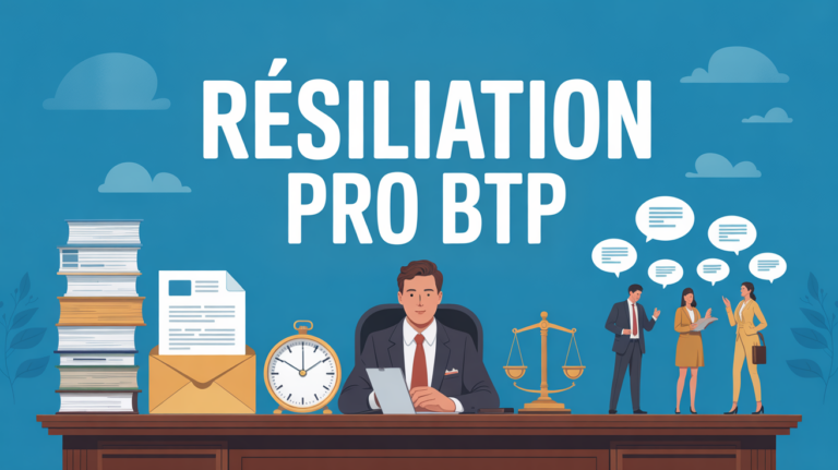 resiliation pro btp illustration stylisee bureau