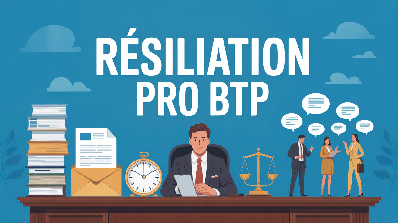 resiliation pro btp illustration stylisee bureau