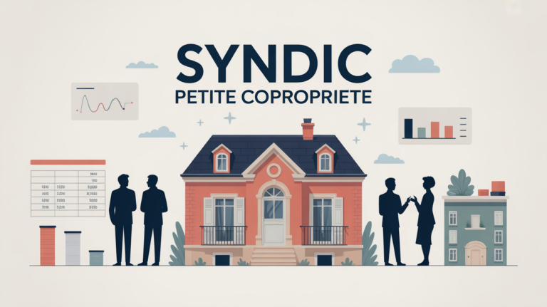 Illustration tarif syndic petite copropriété immeuble copropriétaires