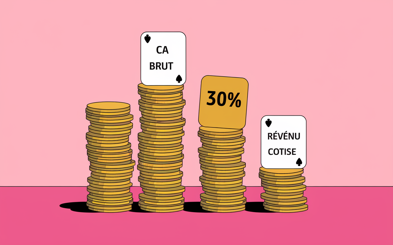 abattement CA brut revenu validation trimestre retraite auto entrepreneur 2025