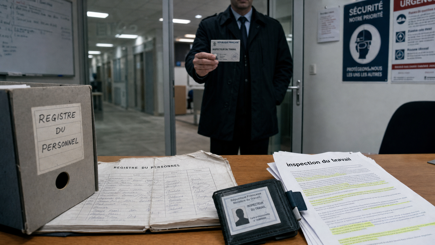 Visite surprise inspection du travail : registre et contrôle de l’inspection du travail