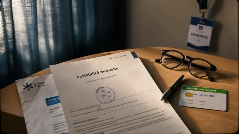 Démission mutuelle entreprise et portabilité : dossier France Travail