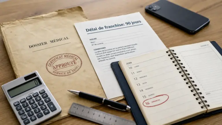 ITT assurance emprunteur, franchise de 90 jours