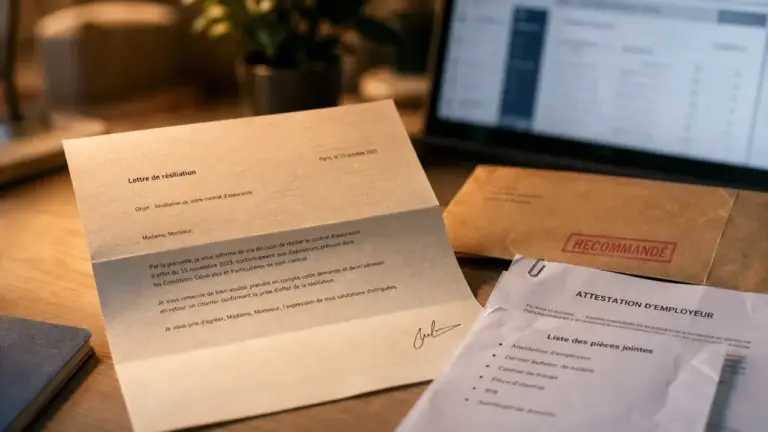 Lettre de résiliation mutuelle pour adhésion obligatoire : courrier recommandé et justificatifs