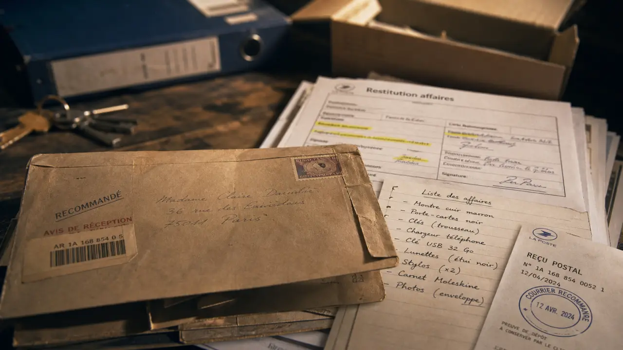 Modèle de lettre pour récupérer ses affaires : preuve, délai, mise en demeure