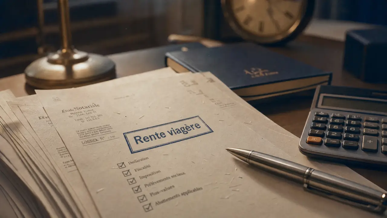 Rente viagère deductible des impots : documents fiscaux au cabinet notarial