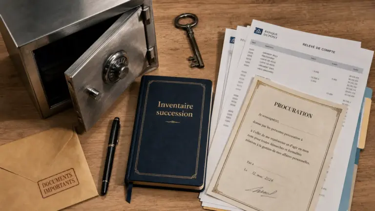 Vider coffre avant décès : inventaire officiel et documents, accès autorisé