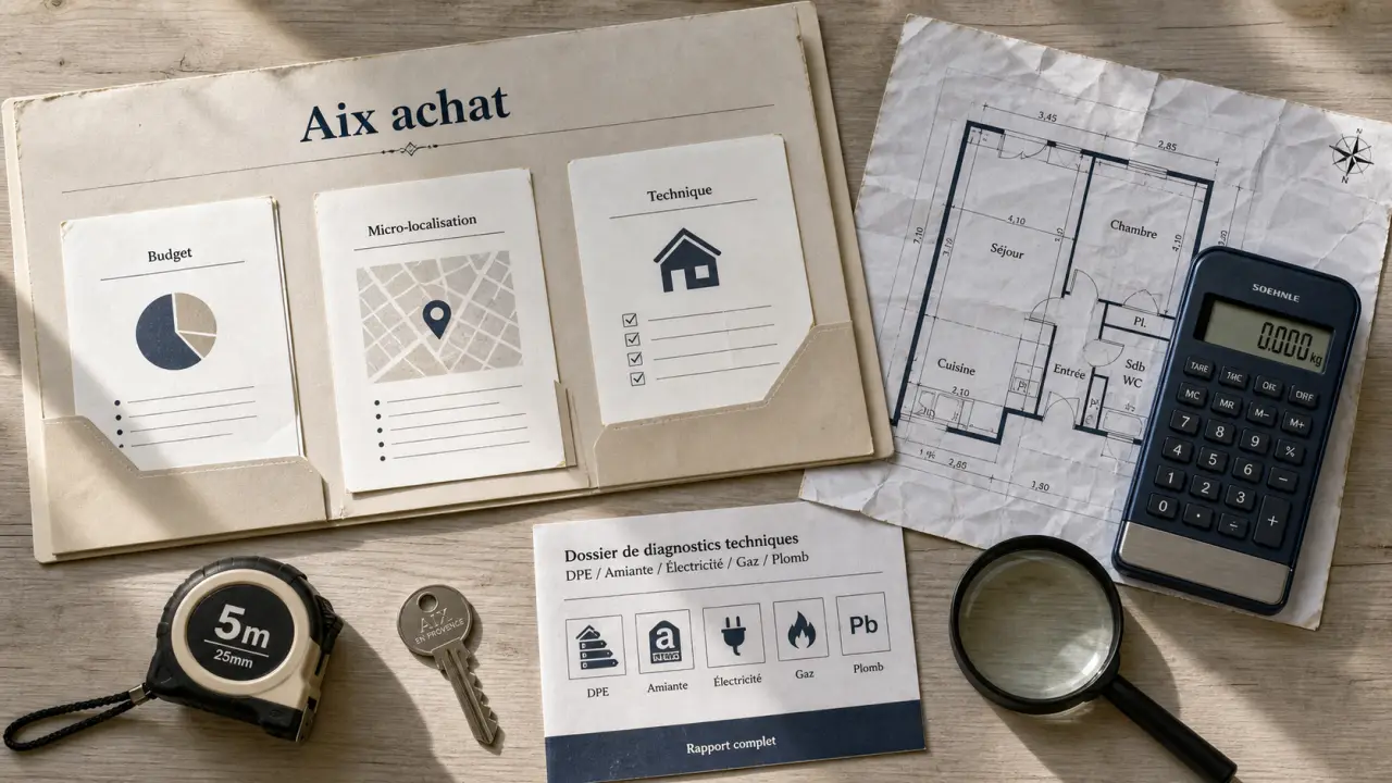 Achat appartement à Aix en Provence : quartiers, prix au m² et vérifications décisives