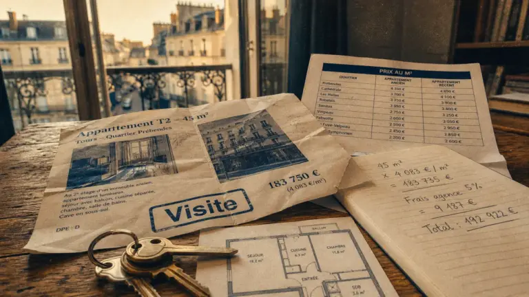 Achat appartement Tours : prix au m² et pièges à vérifier avant achat
