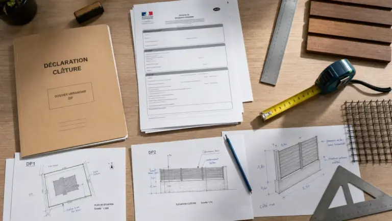 Déclaration préalable clôture exemple : dossier DP1 à DP11