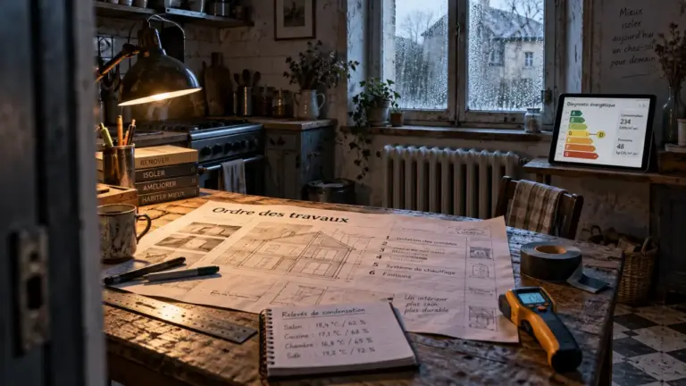 Rénovation énergétique maison : isolation de l’enveloppe, diagnostic et mesures.