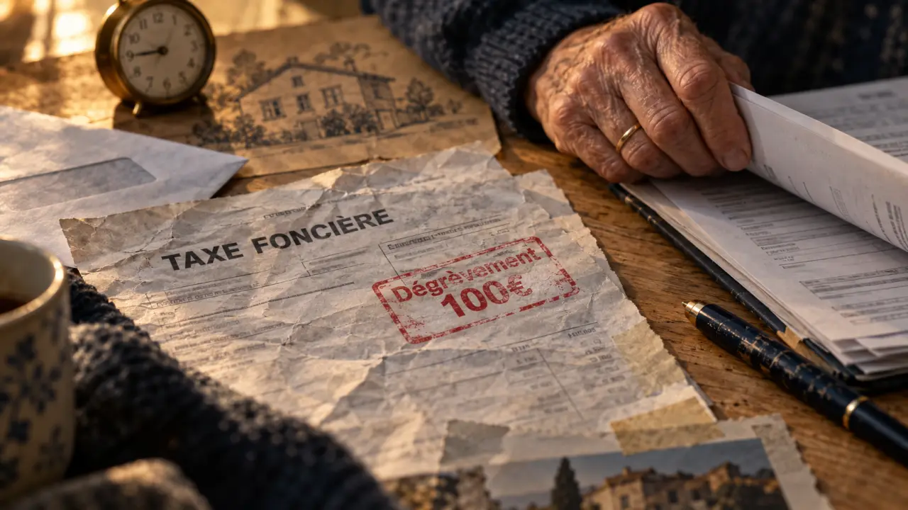 Avis de dégrèvement taxe foncière 65-75 ans : 100 € avant exonération totale