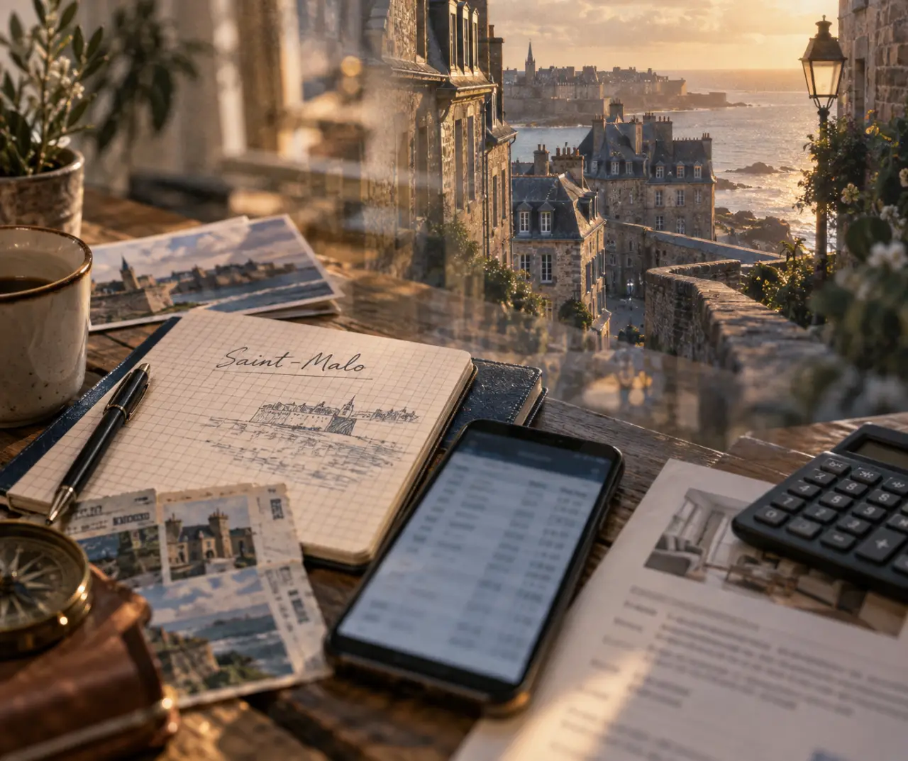 Investissement locatif saint malo : modèle locatif et cashflow, carnet et calculatrice