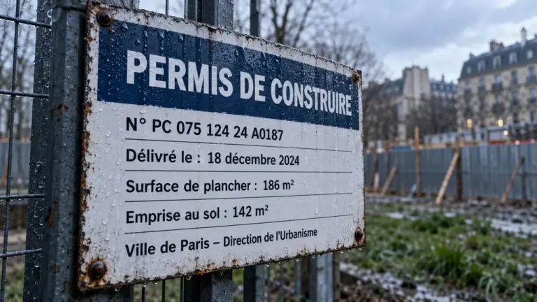 Panneau permis de construire abîmé, affichage d’urbanisme et recours