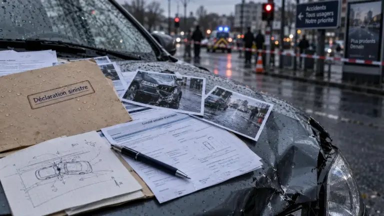 Pas de constat pas de preuve : formulaires et preuves après accident
