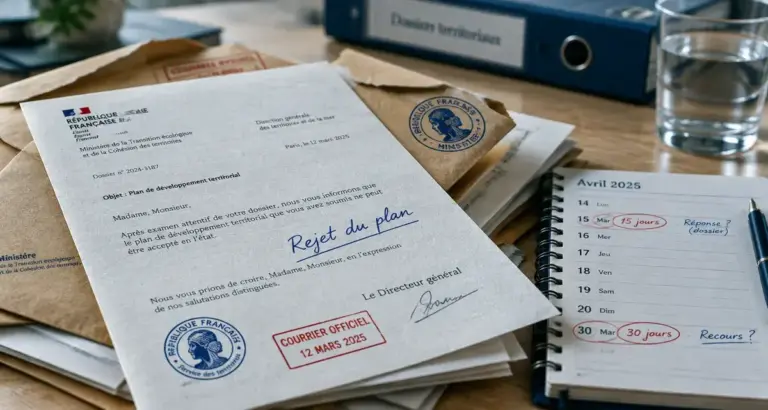 Un créancier refuse le plan de surendettement, courrier de rejet et délai de 30 jours.