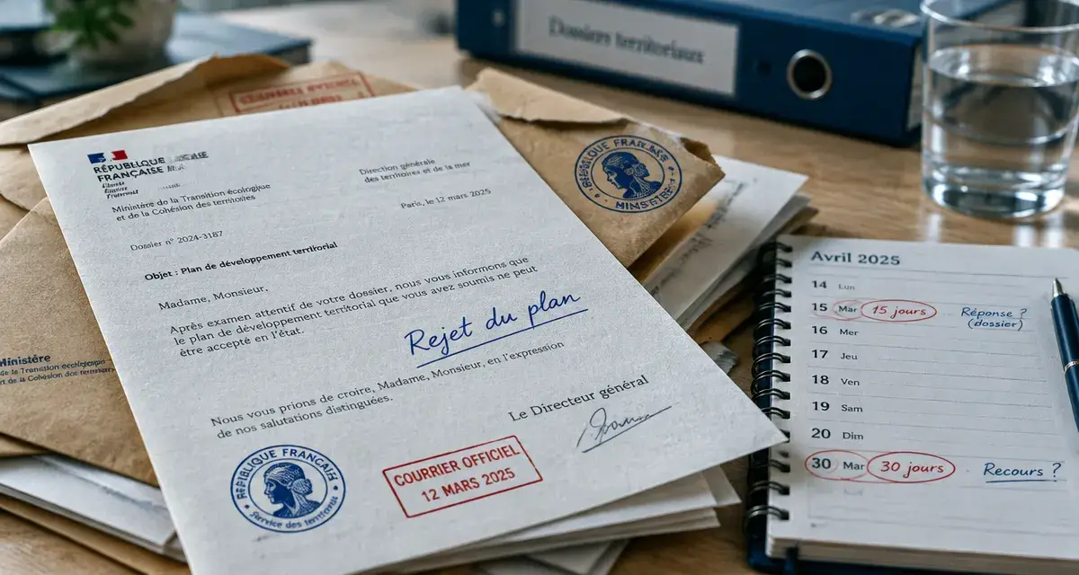 Un créancier refuse le plan de surendettement, courrier de rejet et délai de 30 jours.